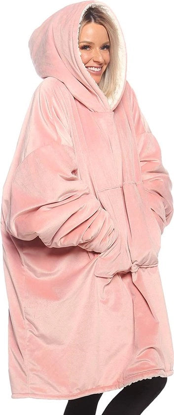 Hoodie Oversized Grande - Coperta Hoodie - Piumino Caldo - Piumino Caldo Hoodie - Coperta Invernale - Piumino Fleece - Coperta Hoodie