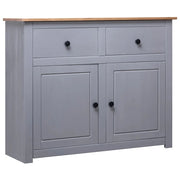 Buffet credenza cassettiera armadio mobile contenitore organizer per cucina soggiorno salotto 93 x 40 x 80 cm Pino massiccio assortimento grigio Panama 02_0031810