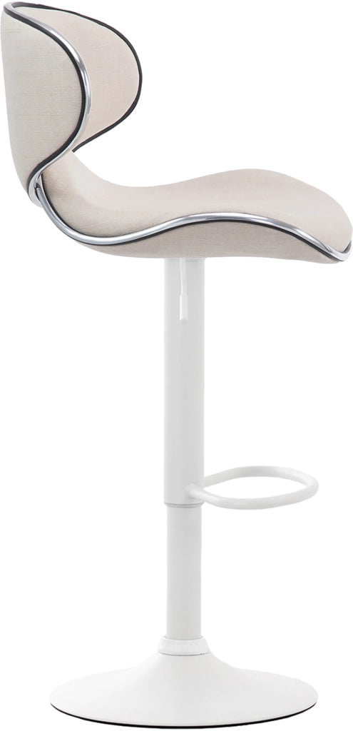 Set 2 Sgabelli Cucina Las Vegas V2 in Tessuto crema,bianco