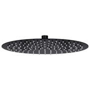 Testa Doccia a Pioggia in Acciaio Inox 30 cm Rotonda Nera cod mxl 53745