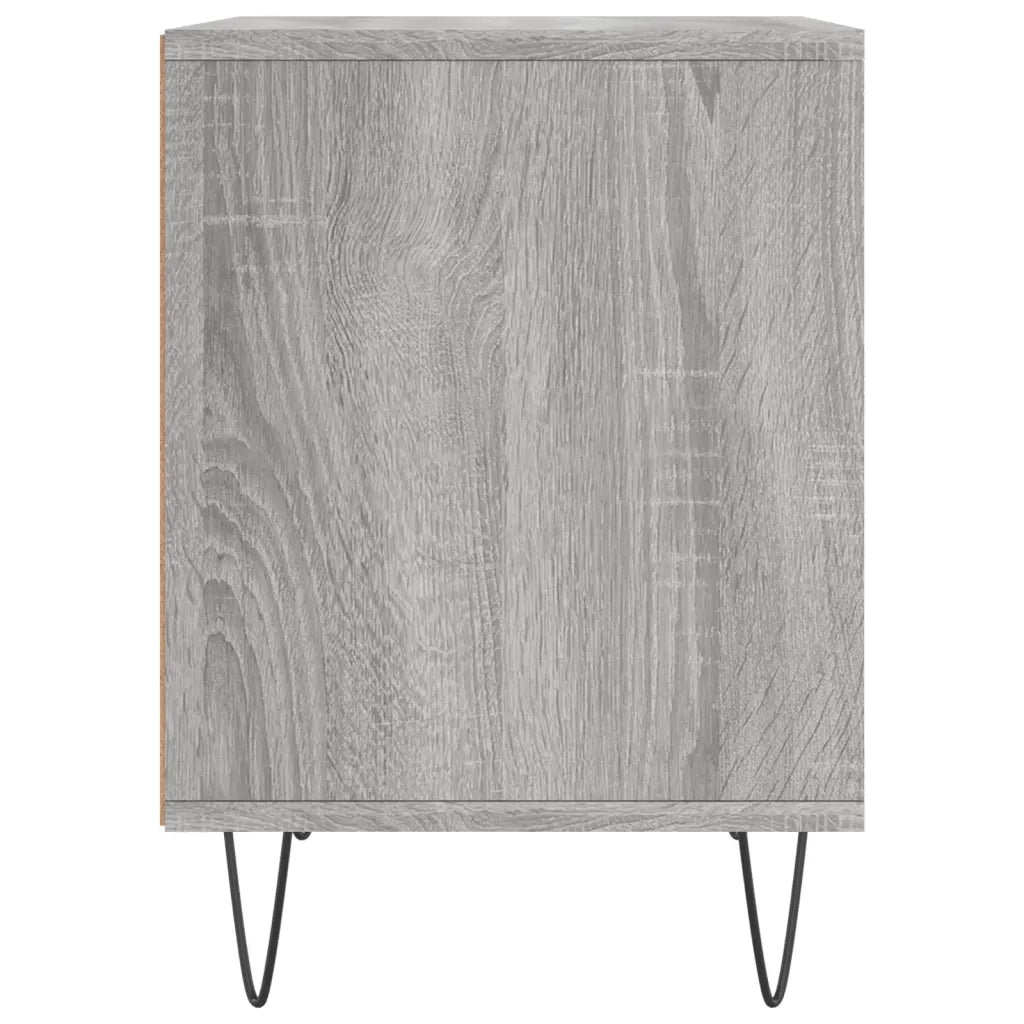 Comodino-Tavolino da notte Grigio Sonoma 40x35x50 cm in Legno Multistrato 158269