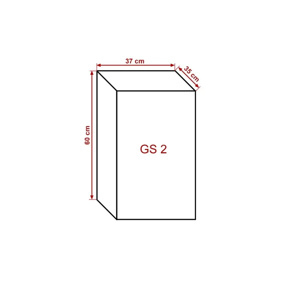 Mobile da soggiorno sospeso CEPTO - Nero opaco e lucido - 1 porta, 1 scaffale - Design moderno