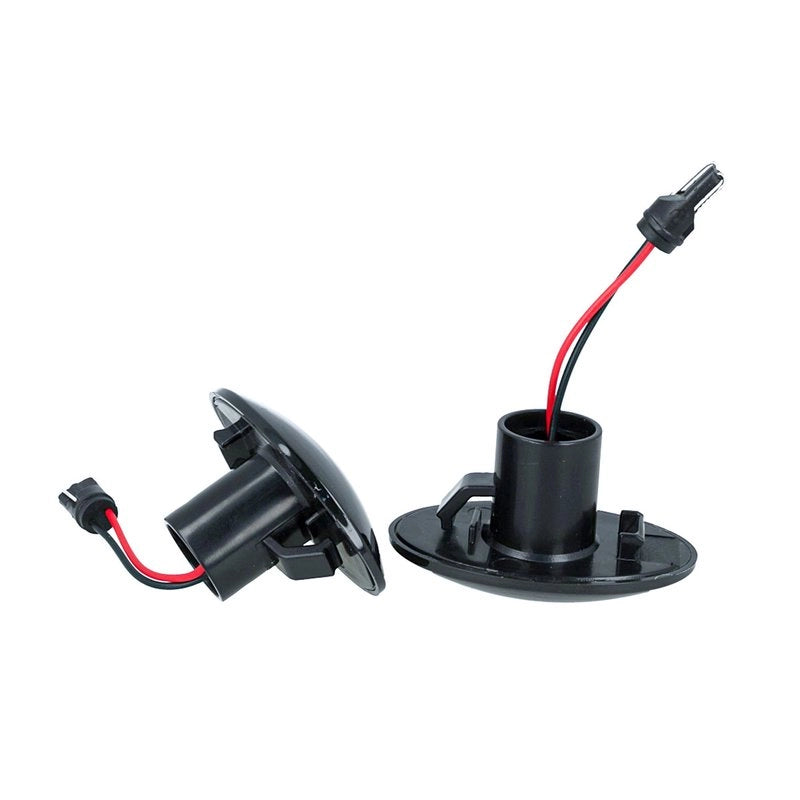 Kit Freccia Laterale a Led Side Marker Lente Nero Fume Luce Arancione Per Ford Fiesta KA Transit Tourneo 96VT13K354AA