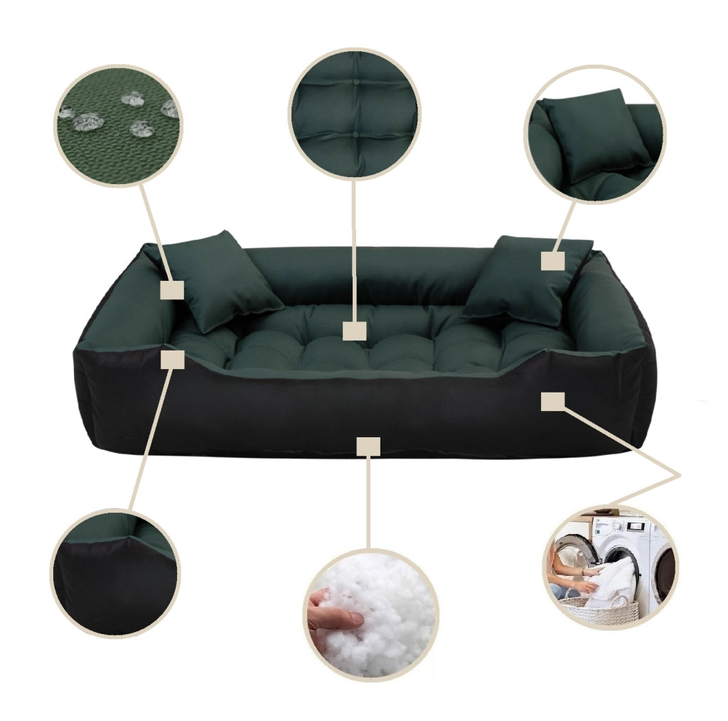 AIO FACTORY 55x45 cm ECCO Letto per cani impermeabile verde