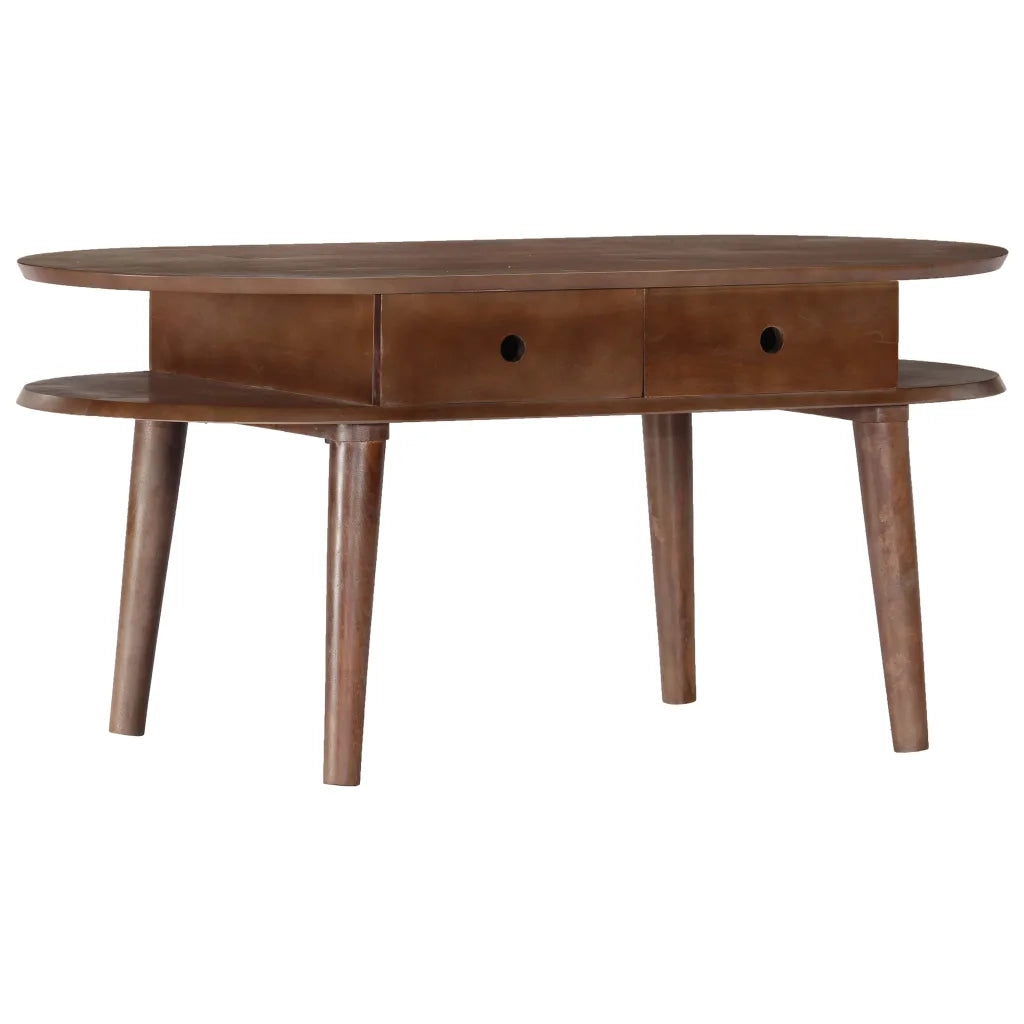 vidaXL Tavolino da Salotto 100x50x46 cm in Legno Massello di Acacia