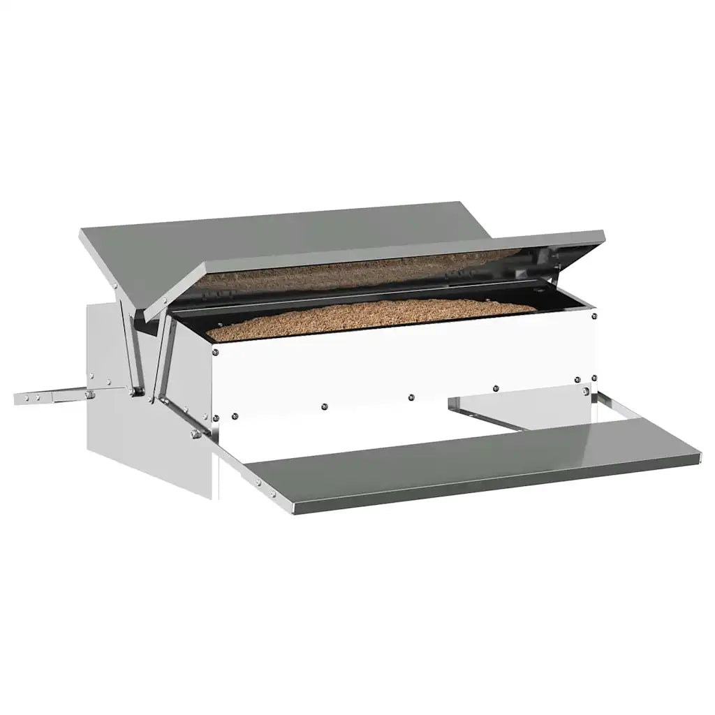 Mangiatore a Pedale per Pollo Argento 75 x 53 x 20,5 cm CFW5435113