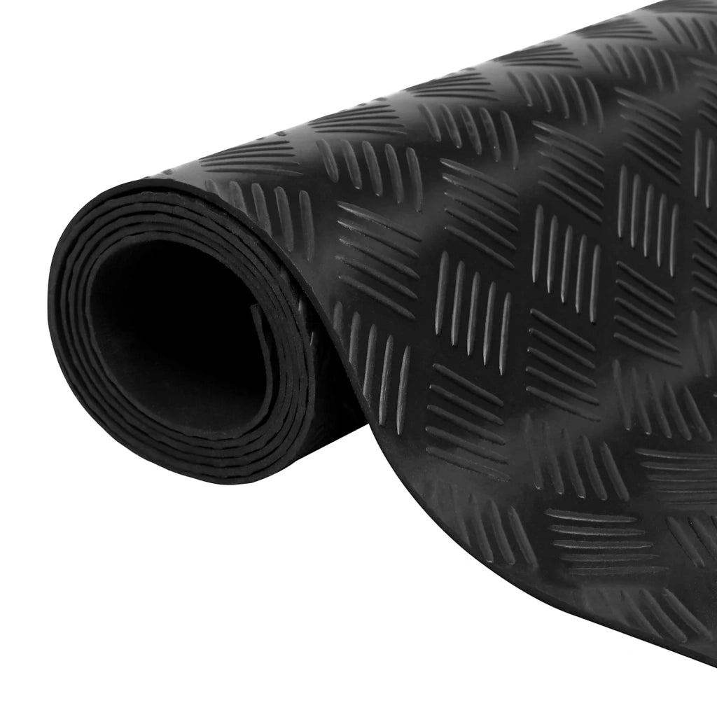 Tappeto per pavimento Nero 1 x 2 m Gomma 42046718