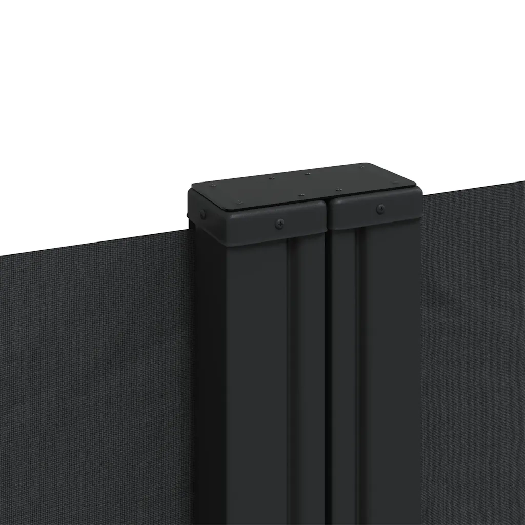 Tenda da Sole | Tenda parasole Laterale Retrattile Nera 120x600 cm