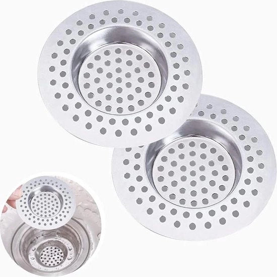 Drenaggio per doccia 2 pezzi in acciaio inossidabile filtro per vasca doccia cucina lavandino - 2,95 "/ 7,5 cm filtro per vasca doccia