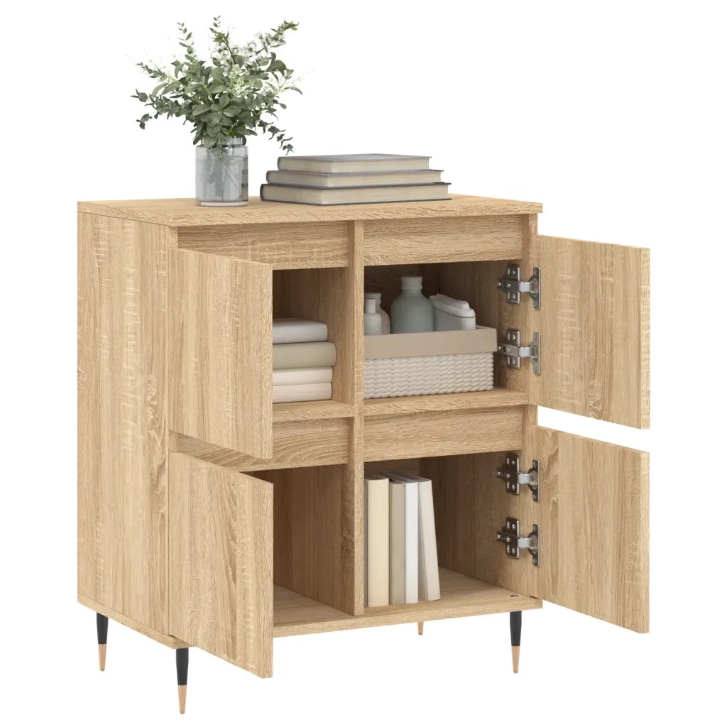 Credenza Rovere Sonoma 60x35x70 cm in Legno Multistrato 831207