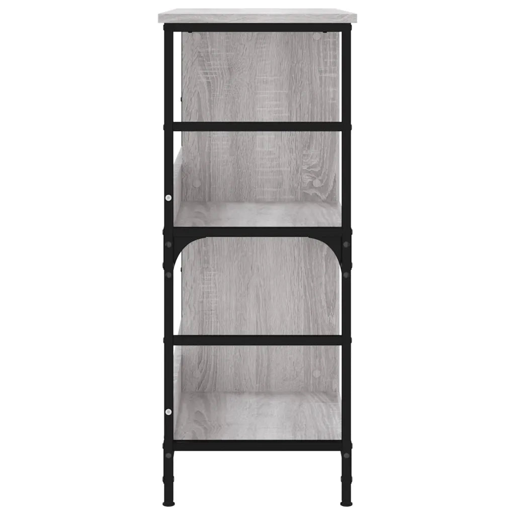 Libreria-Scaffale per Libri-Mobile di Stoccaggio Grigio Sonoma 78,5x33x82 cm in Legno Multistrato