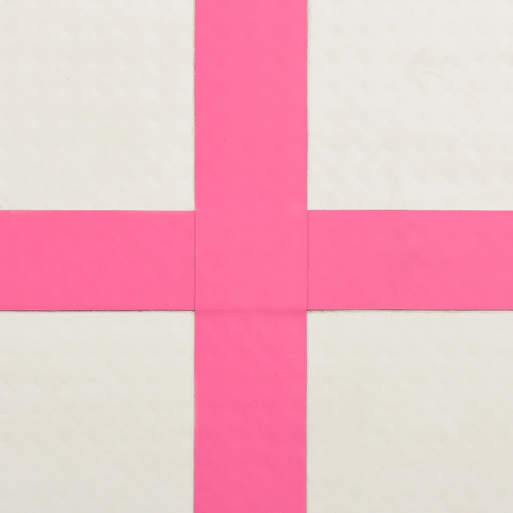 Tappetino Ginnastica Gonfiabile e Pompa 200x200x10 cm PVC Rosa CFW6710507