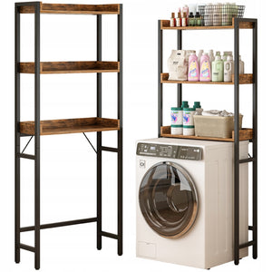 Scaffale bagno sopra WC lavatrice loft industriale ripiani 165 cm