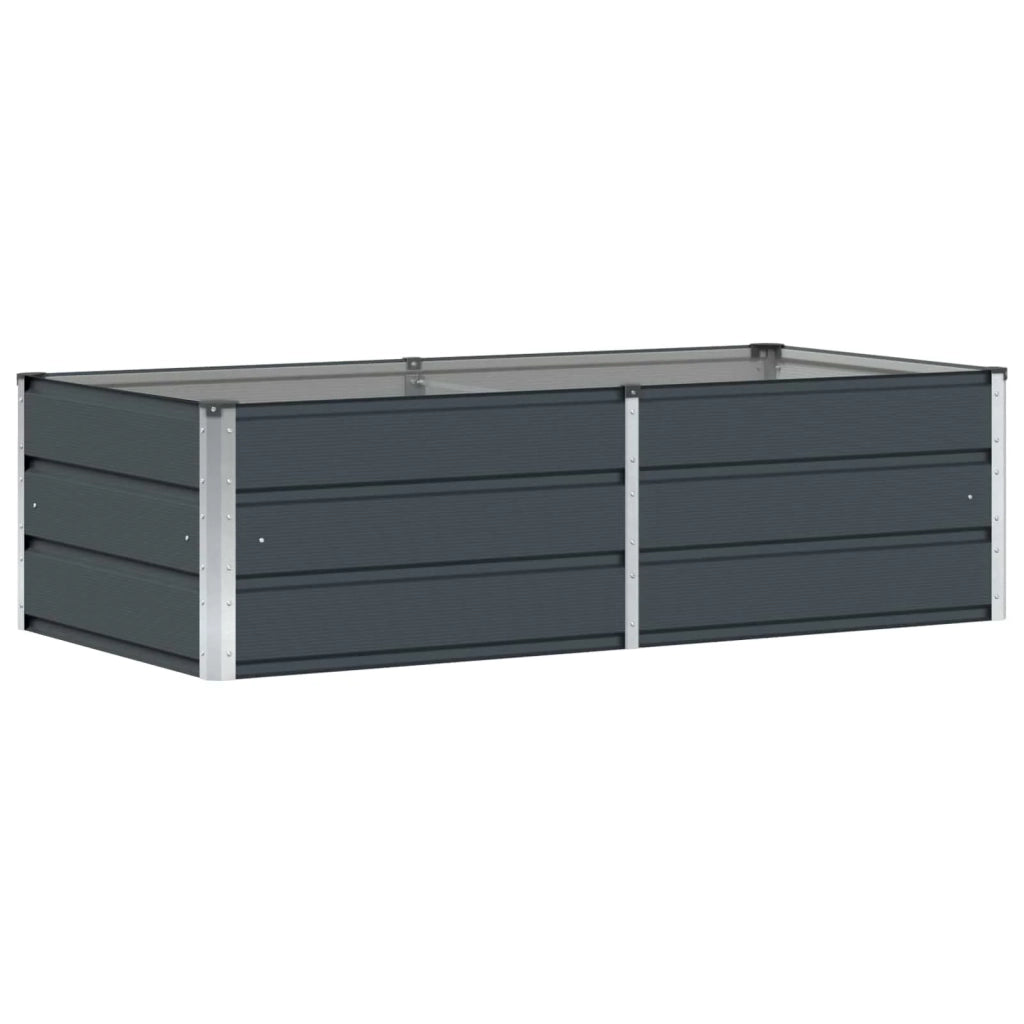 Fioriera moderna dal design industriale 160 x 80 x 45 cm per uso interno ed esterno in acciaio antracite 02_0059225