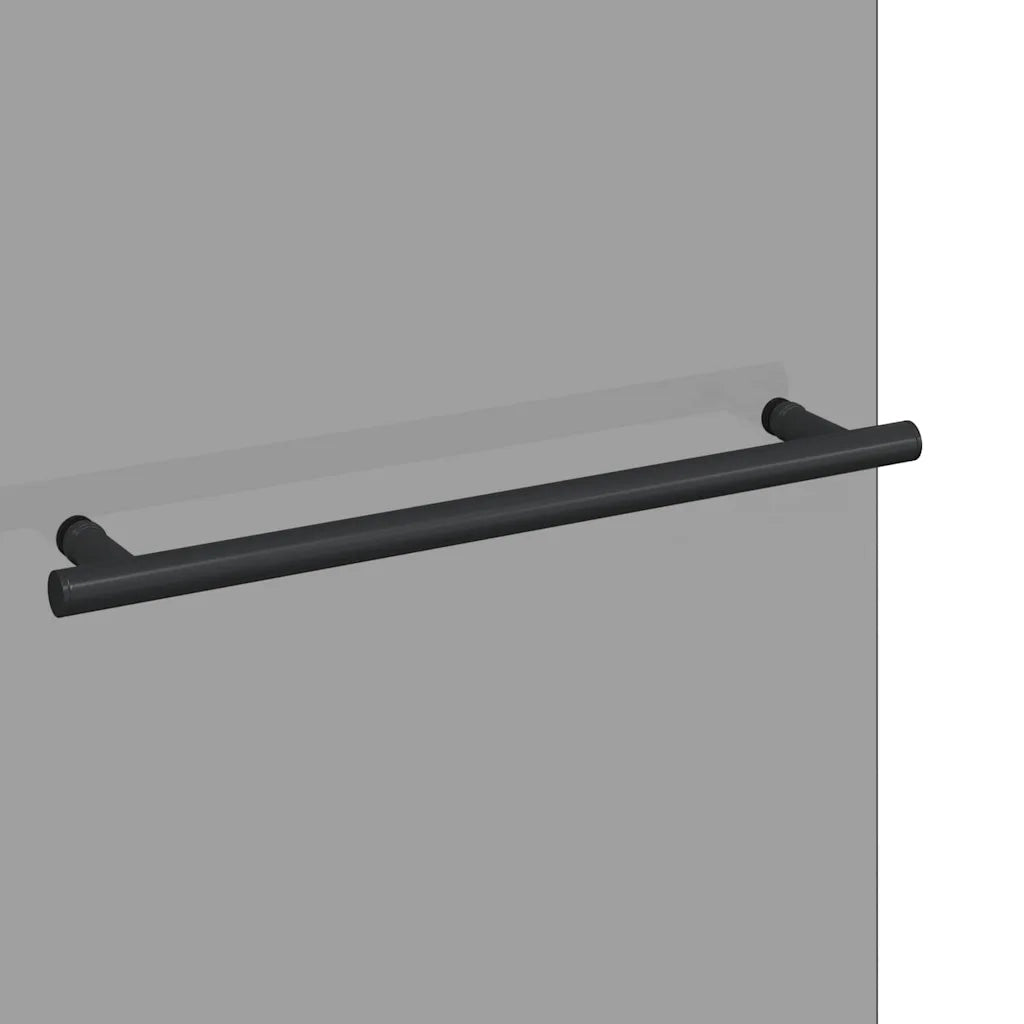 Involucro Doccia Nero 95 x 140 cm Vetro ESG e Alluminio 42018546