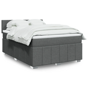 Giroletto a Molle con Materasso Grigio Scuro 140x190 cm Tessuto 3289357