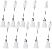 Set di spazzole per cucito - 10 pezzi - doppia faccia - capo di spazzola in nylon - manico in acciaio inossidabile - per diverse applicazioni - spazzola per pulizia
