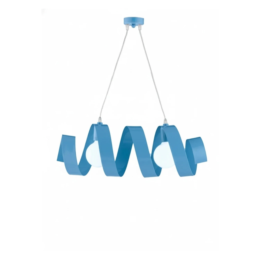 Sospensione Helix 2 Luci Blu LuceArt Classic