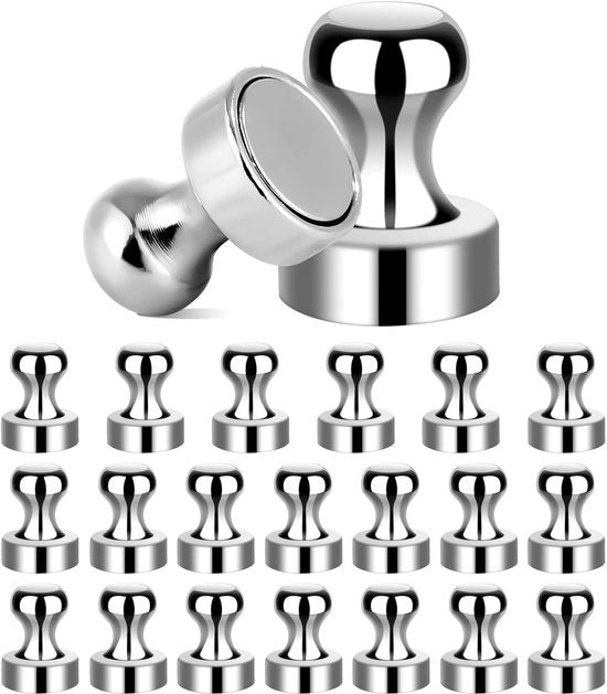 20 pezzi di magneti neodymium extra forti, 12 x 16 mm per lavagne magnetiche, tabelloni, uffici, scuole, frigoriferi, pegboards