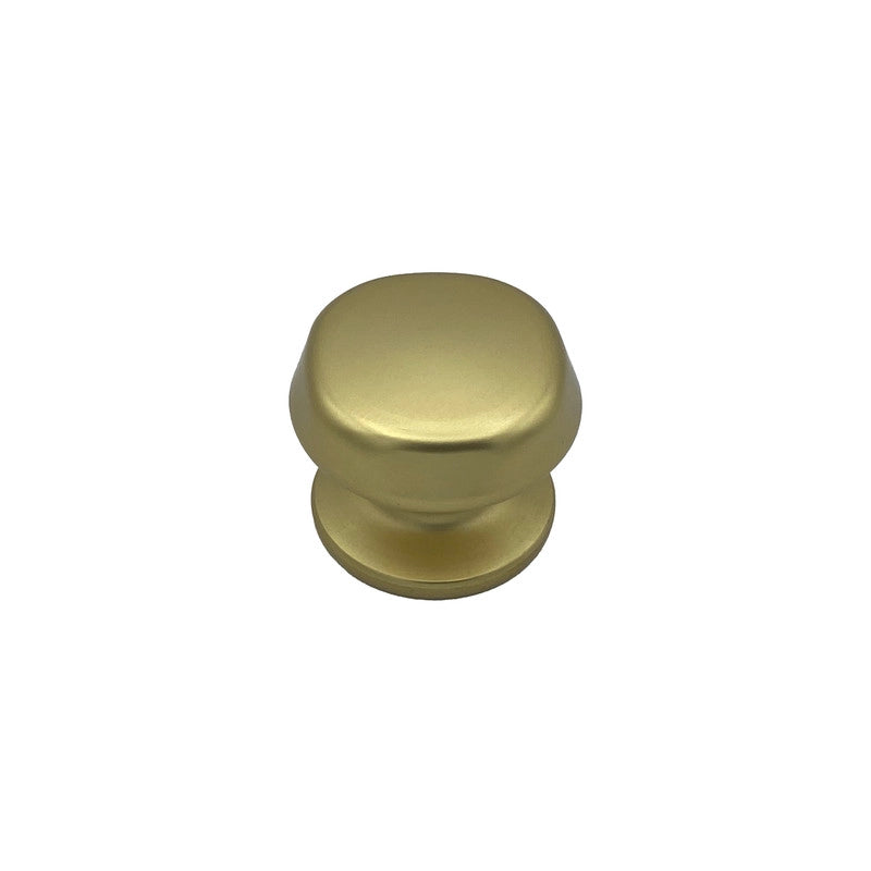 Pomolo fisso per porta SAGUATTI 172/70FB in alluminio oro satinato
