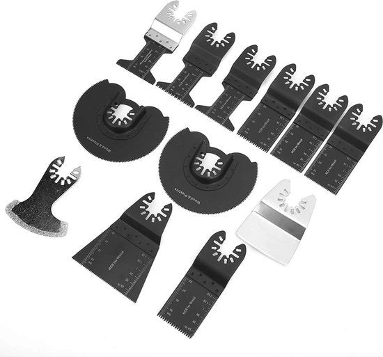 12 Lame a Scorrimento per Multitool - Universali per Legno, Plastica e Metallo