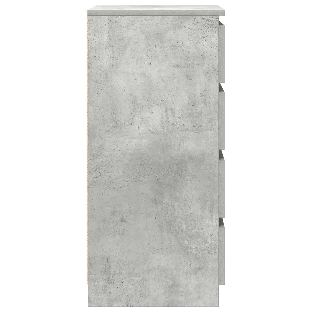 Credenza-Buffet-Armadio da cucina Grigio Cemento 37,5x35x76 cm in Legno Multistrato 510886
