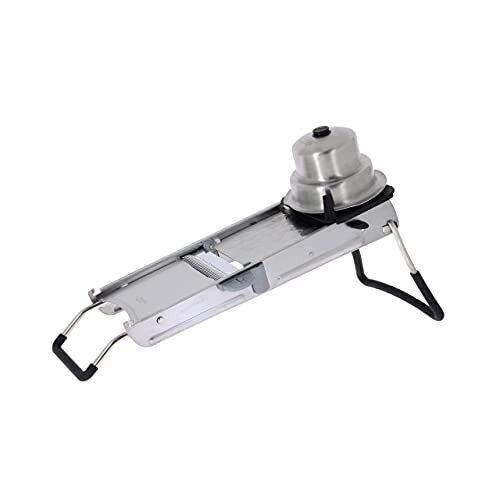 DE BUYER 2012.01 Revolution Mandolina da Cucina in Acciaio Inox con Sistema per Taglio a Cubetti e Rombi colore Grigio