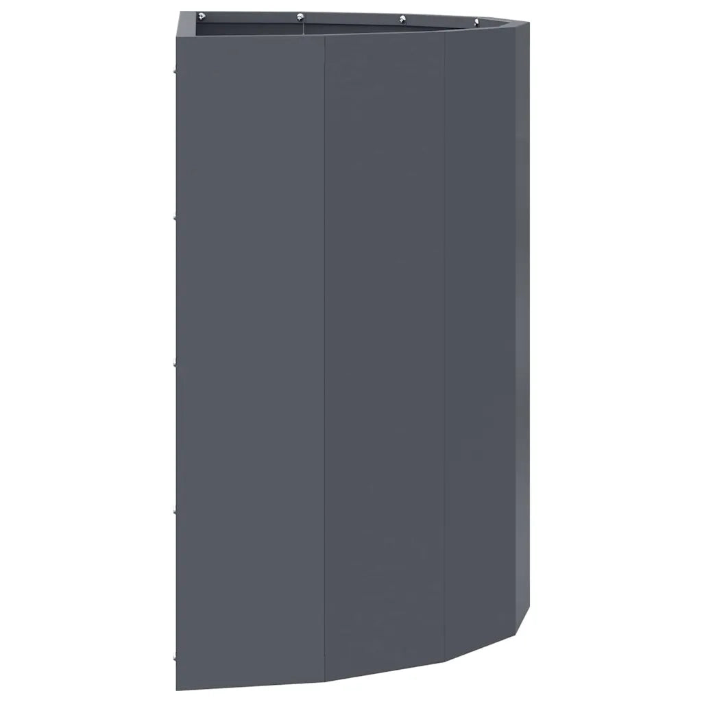 Fioriera | Cassetta per fiori | Vaso Antracite 60 x 30 x 50 cm Acciaio
