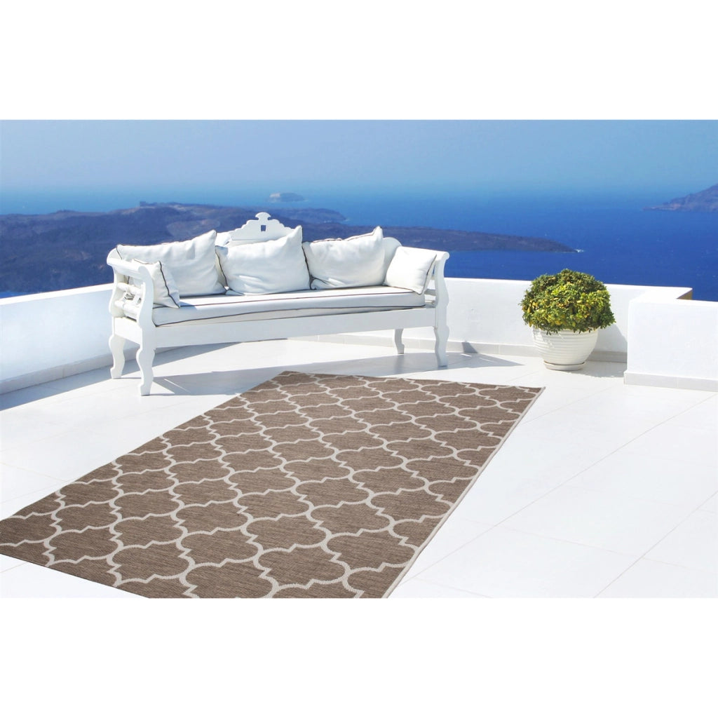 Tappeto Sunset 604 Beige Indoor e Outdoor 80x230 cm
