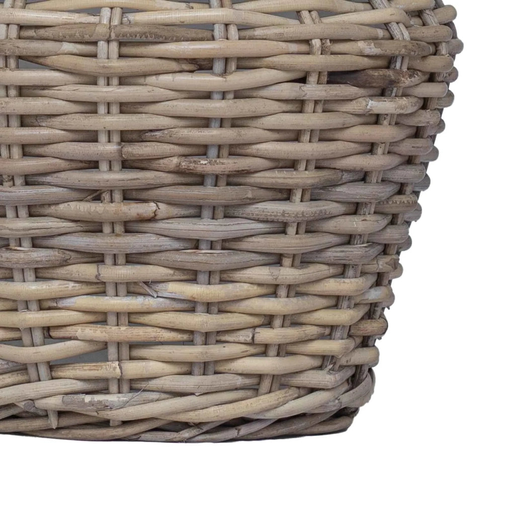 Cesto per Piante con archiviazione 2 pcs Grigio Rattan Lacak 42020959
