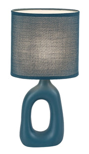 Lampada da tavolo Sylira 1xE14 blu ceramica Rabalux
