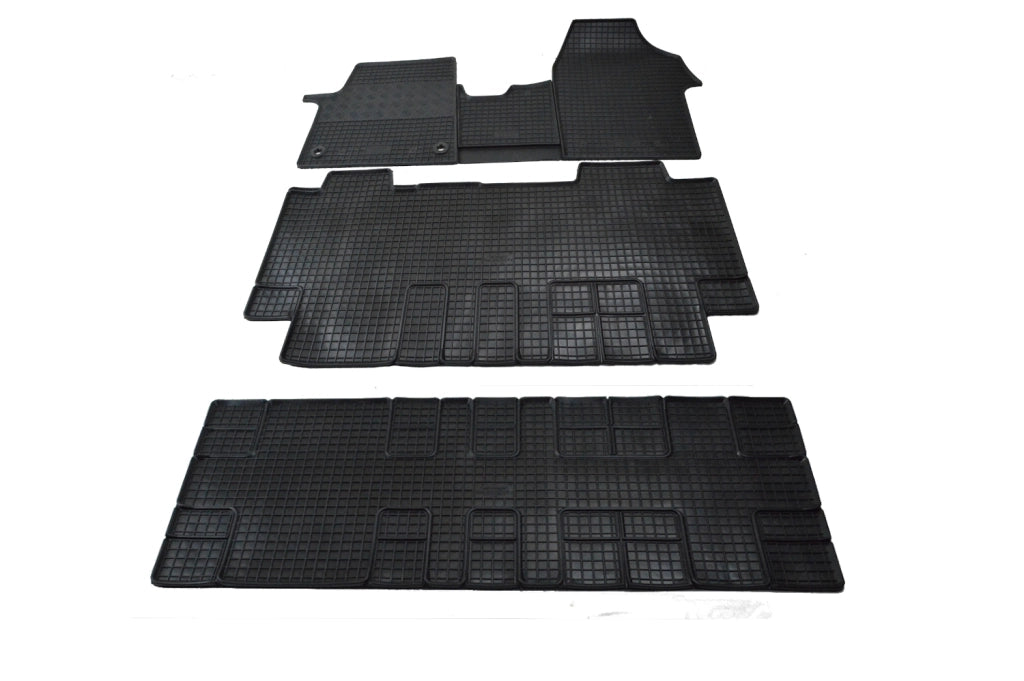 RIGUM-903911-904437-904420, Tappetini in Gomma per Citroen Jumpy dal 2016- 9 posti, Opel Vivaro dal 09/2019 - 9 posti (3