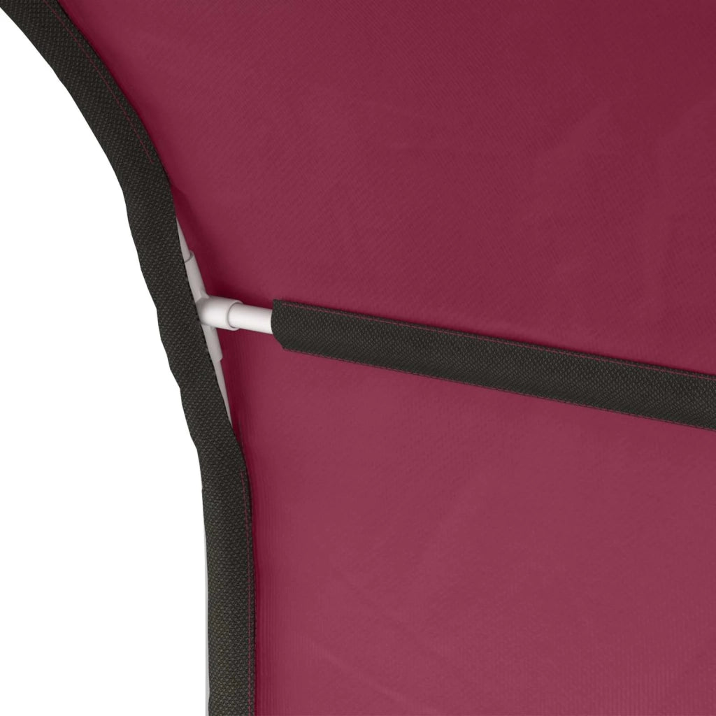 Tunnel per Letto 2 pcs Rosso 211 x 52,5 x 2 cm Poliestere