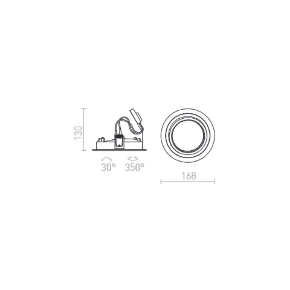 Faretto PASADENA G53 R I bianco 12V G53 50W