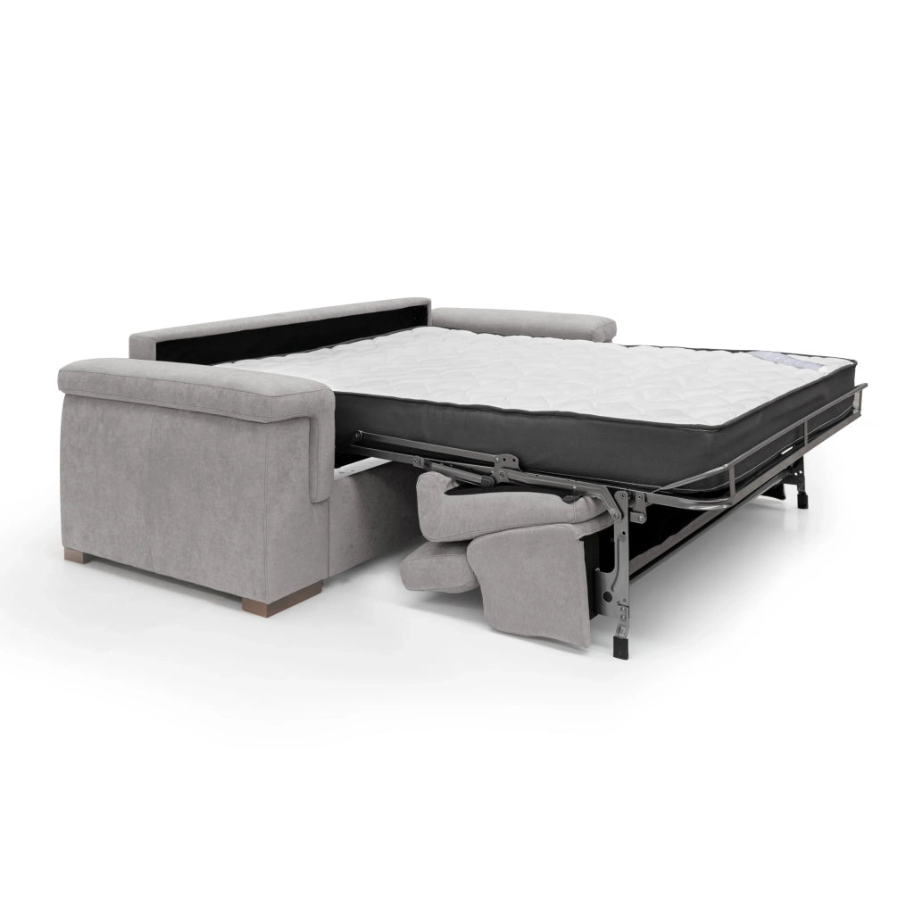 Giunone Divano letto mat. H18 200 cm (mat. 120x197 cm) grigio chiaro
