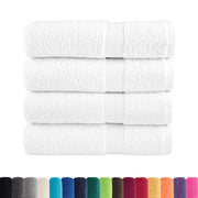 Asciugamani Premium SOLUND 4 pz Bianco 50x100 cm 600 g/m² 137125