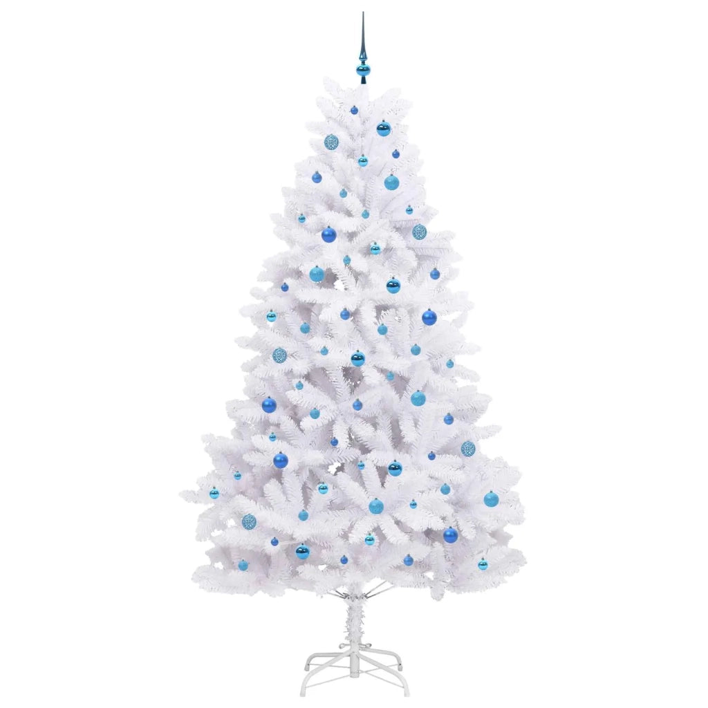 Albero di Natale | Decorazioni natalizie Artificiale con Rami Pieghevoli Bianco 240 cm