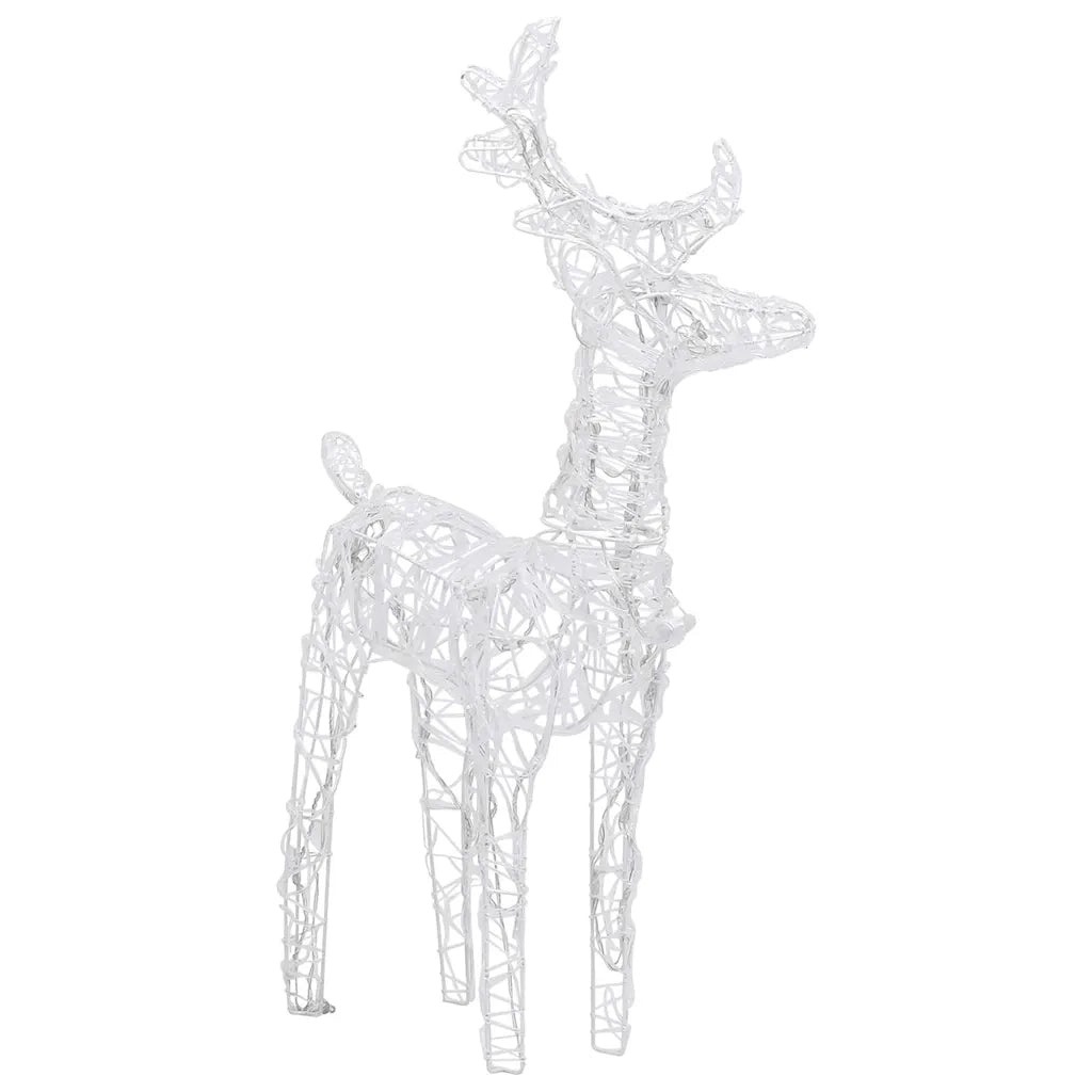 Renne di Natale 4 pz Bianco Freddo 160 LED in Acrilico 3154255