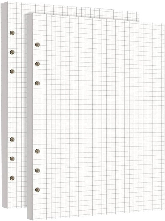 Papier A5 - Set di 180 fogli - 100 g/m² - 6-fori - Disegno a rilievo - Ideale per quaderni - Papier per appunti