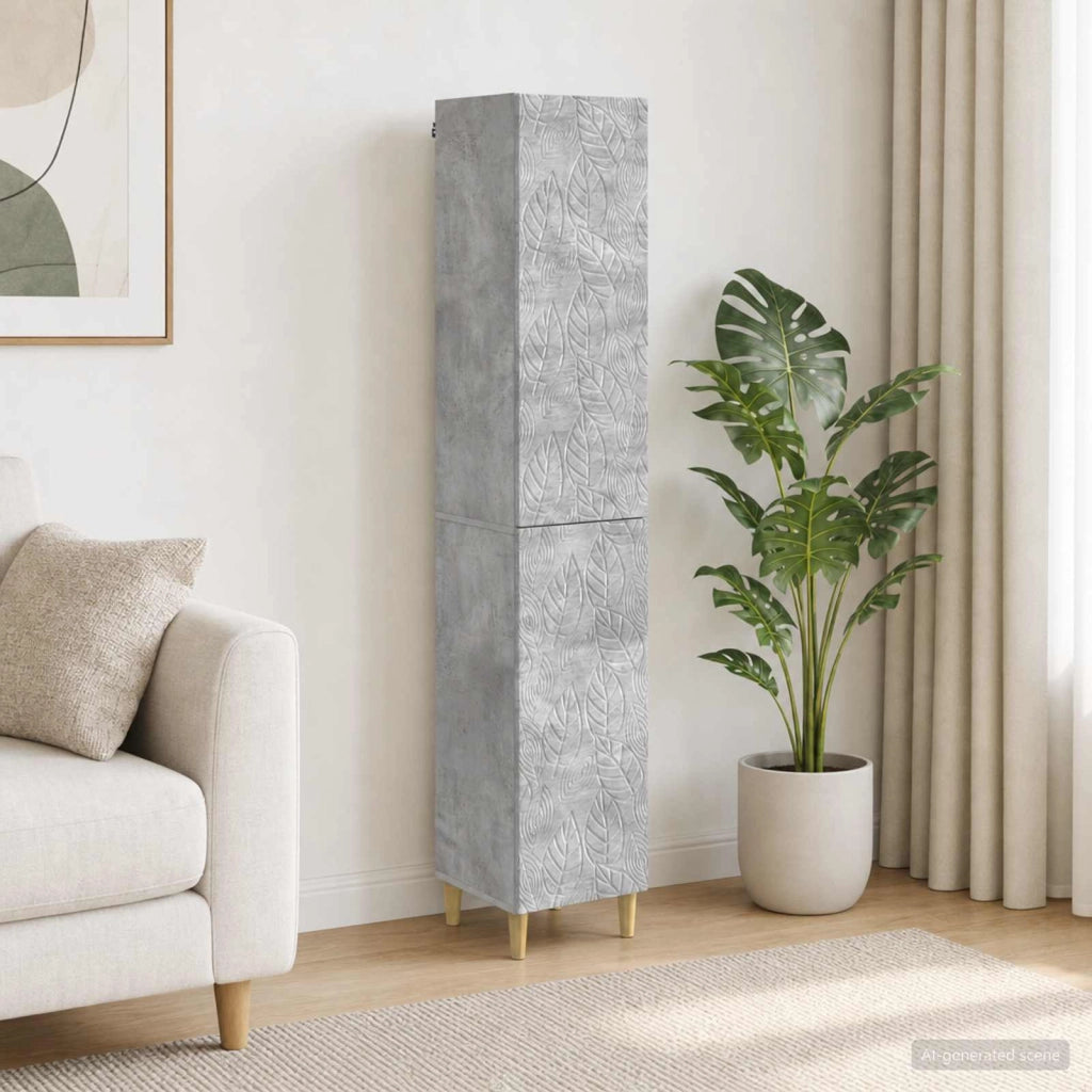 Set di armadi 2 pz Grigio Cemento Legno ingegnerizzato 3416712