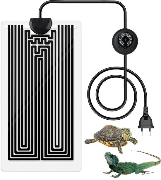 Terrario riscaldante a 14 W con regolazione di temperatura, cuscino riscaldante regolabile per rettili, cuscino riscaldante per rettili, serpenti, lucertole, gechi, tartarughe