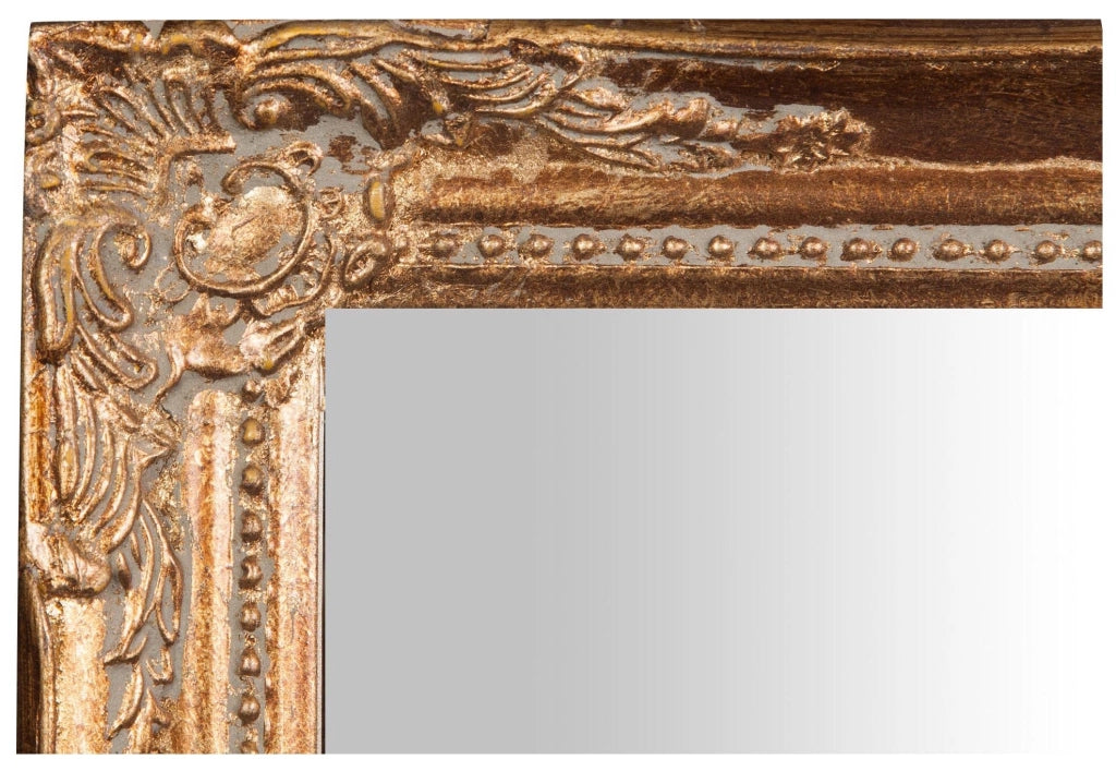 Biscottini Specchiera da appendere verticale/orizzontale L36,5xPR4xH47 cm finitura foglia oro anticato.