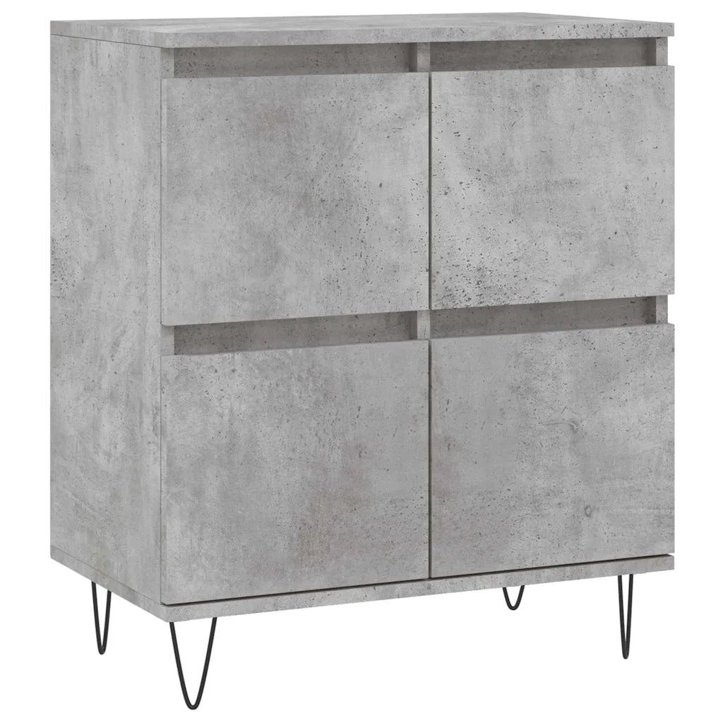 Credenza-Buffet-Armadio da cucina Grigio Cemento 60x35x70 cm in Legno Multistrato 626176