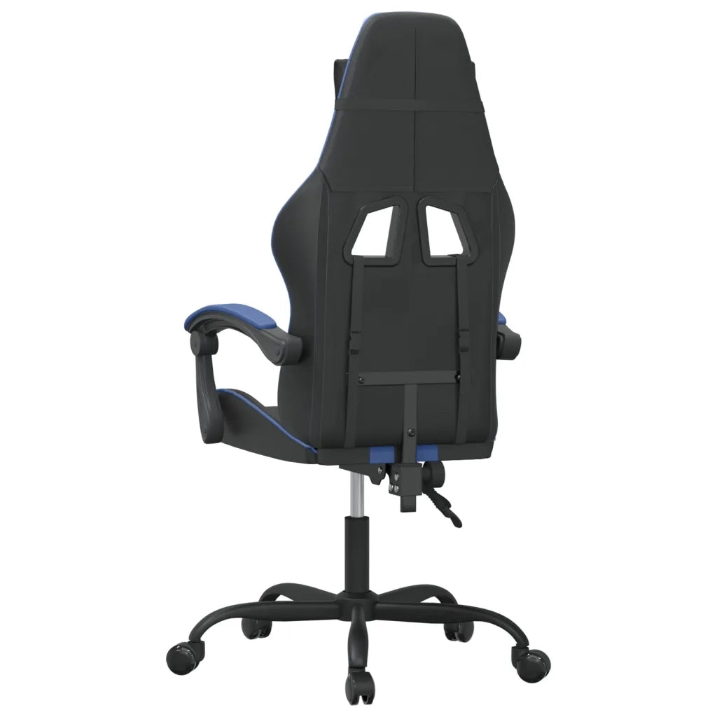vidaXL Sedia da Gaming Nera e Blu in Similpelle