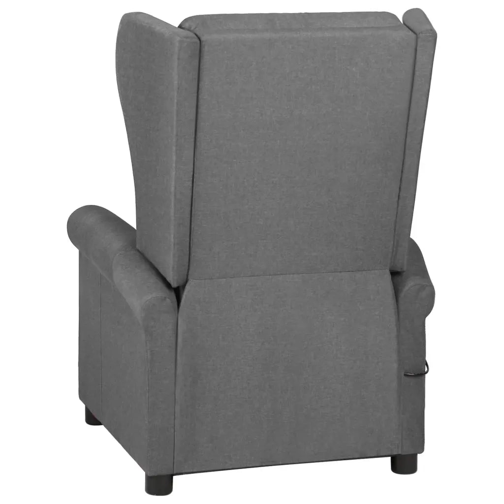 Poltrona Reclinabile in Tessuto Grigio Chiaro 340949