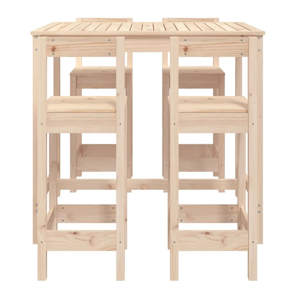 Set Bar da Giardino 5 pz in Legno Massello di Pino 3154750