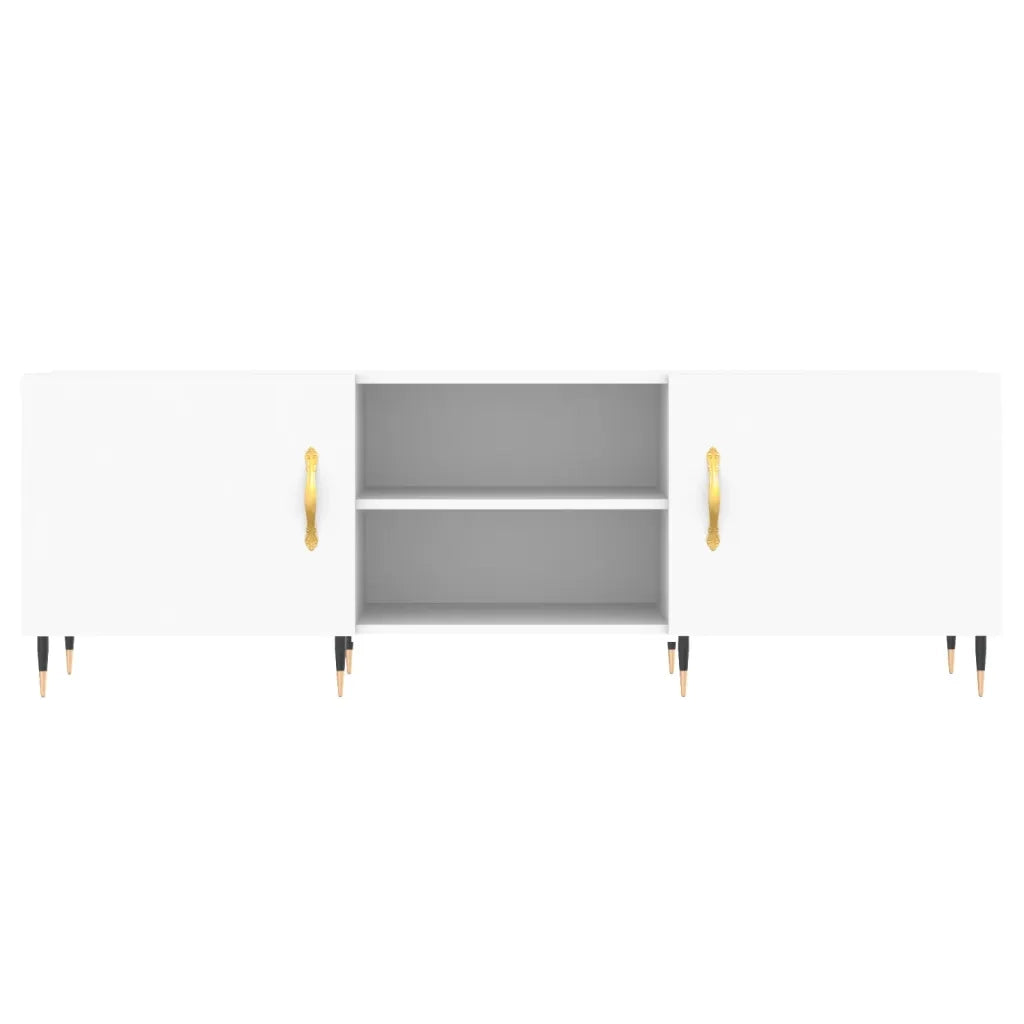 Mobile Porta TV Bianco 150x30x50 cm in Legno Multistrato 829076