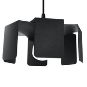 Lampada a sospensione CROCUS nera metallo E27 Pure Lume