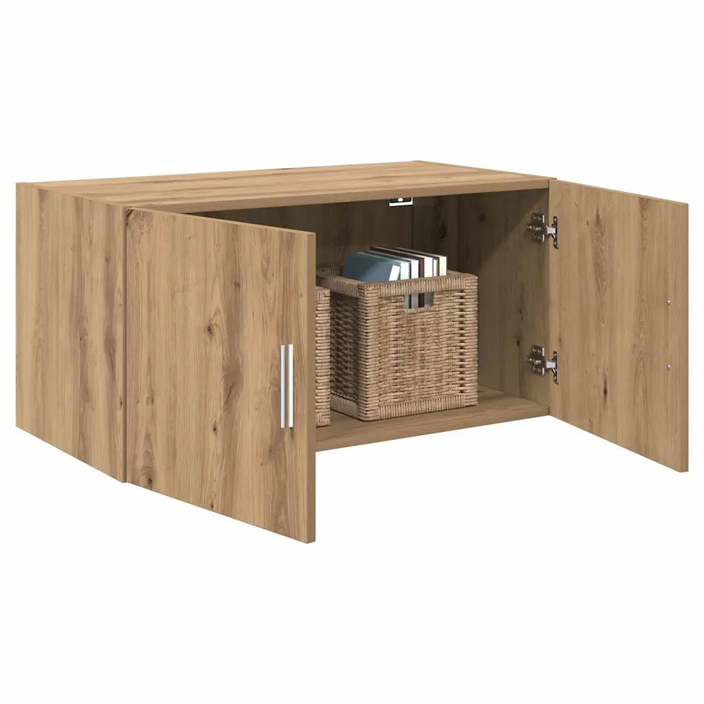 Armadietto a muro rovere artigianale 80 x 42.5 x 40 cm