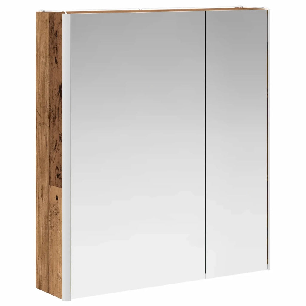 Mobiletto per specchio da bagno Legno vecchio